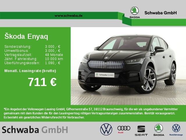 Skoda Enyaq Coupe RS 82 kWh 4x4 *LED*AHK*CANTON*NAV*