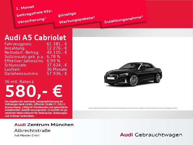Audi A5 Cabriolet advanced 40 TFSI qu. S tronic