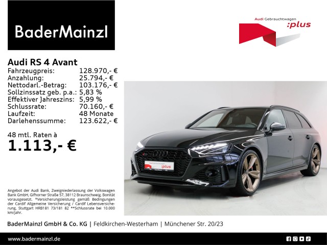 Audi RS 4 Avant tiptronic HUD 4xSHZ Pano Matrix 360°