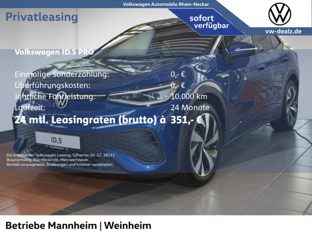 Volkswagen ID.5 Pro 128 kW (174 PS) 77 kWh 1-Gang-Automatik