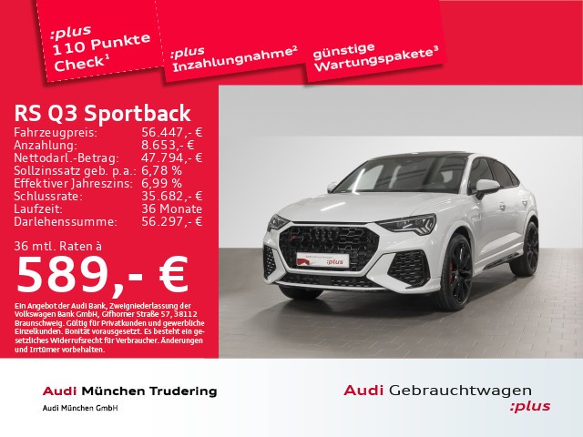 Audi RS Q3 Sportback S tronic Essentials/Pano/280kmH/Matrix