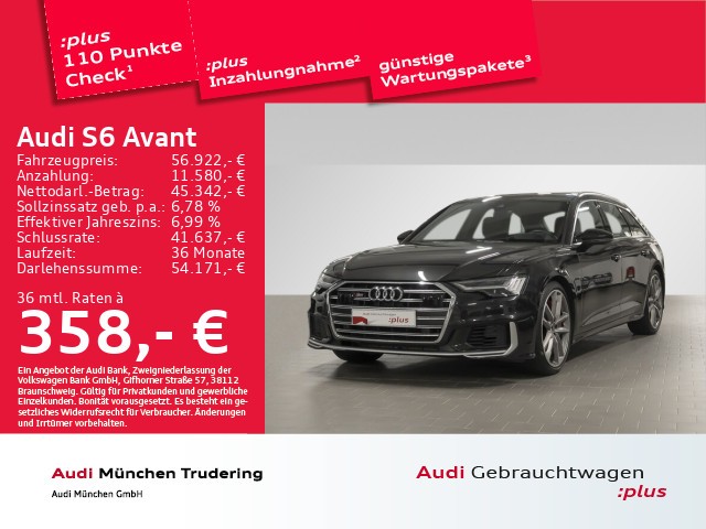 Audi S6 Avant 3.0 TDI qu. basis Matrix Standheizung B&O Pano