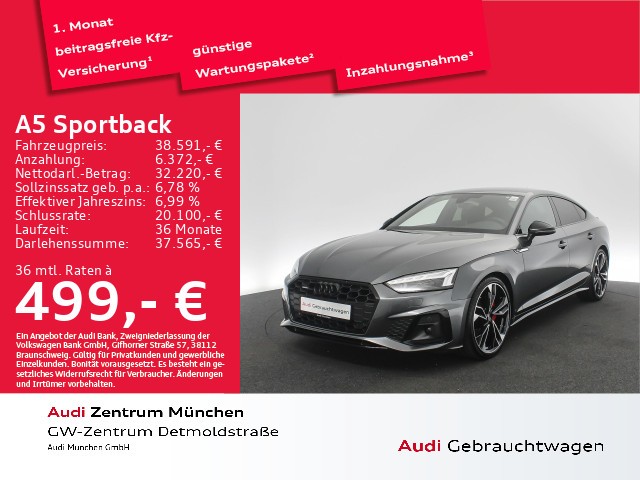 Audi A5 Sportback 40 TDI qu. S tronic edition one Laser/Virtual+/Navi+/Kamera