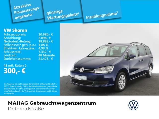 Volkswagen Sharan 1.4 TSI COMFORTLINE Navi ACC SitzhzVorne 6-Gang