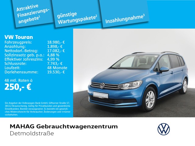 Volkswagen Touran 2.0 TDI COMFORTLINE Navi Kamera SitzhzVorn 6-Gang