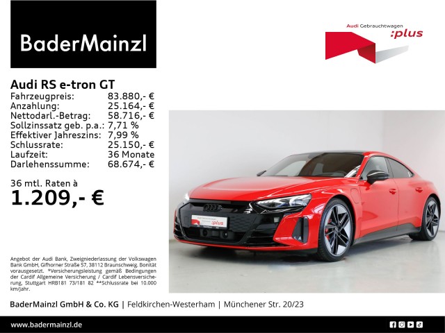 Audi RS e-tron GT HUD 4xSHZ 360° Matrix Luft B&O